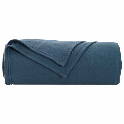 Kastetæpper 24 pcs Mørkeblå 270 x 240 cm Fleece