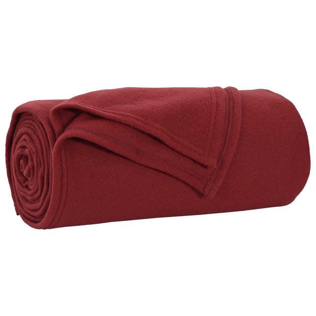 Kastetæpper 24 stk. Bordeaux Rød 170 x 130 cm 7.81 kg Fleece