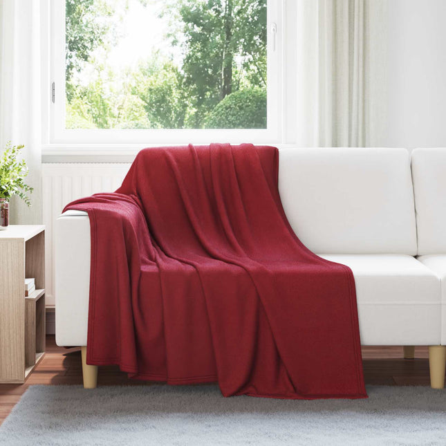 Kastetæpper 24 stk. Bordeaux Rød 200 x 150 cm 10.08 kg Fleece