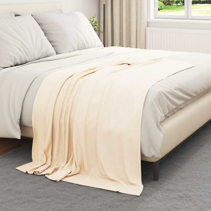 Kastetæpper 24 pcs Creme 170 x 130 cm Fleece