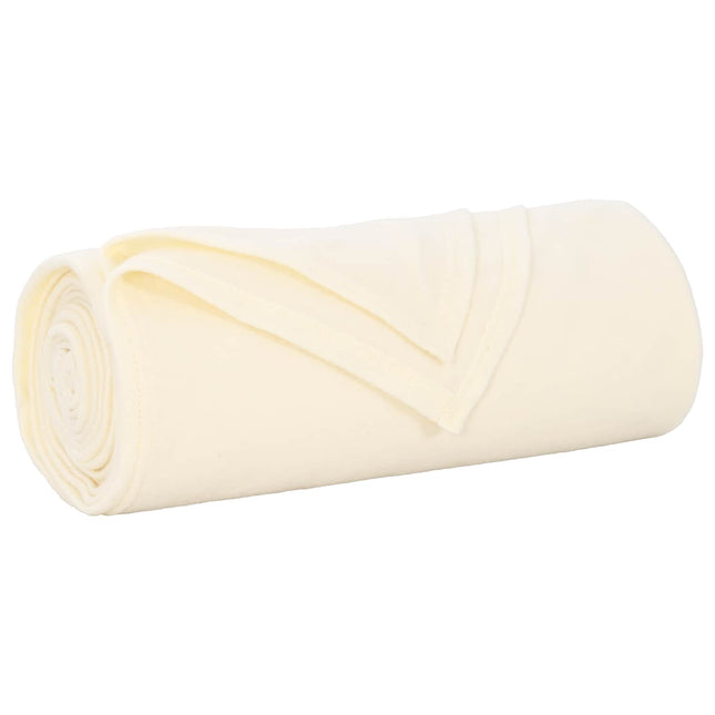 Kastetæpper 24 stk. Cremefarvet 170 x 130 cm 7.81 kg Fleece