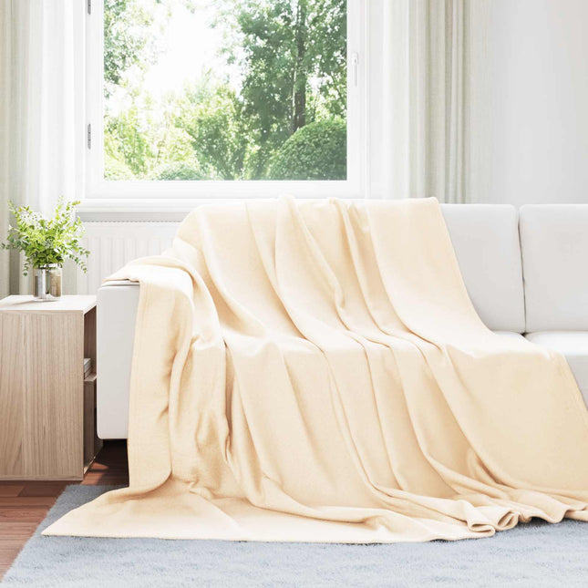 Kastetæpper 24 stk. Cremefarvet 270 x 240 cm 21.77 kg Fleece