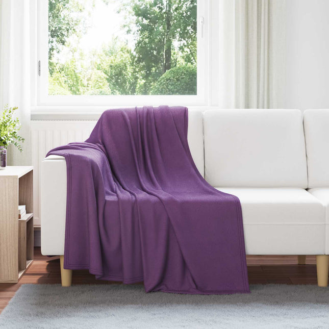 Kastetæpper 24 stk. Lilla 170 x 130 cm 7.43 kg Fleece