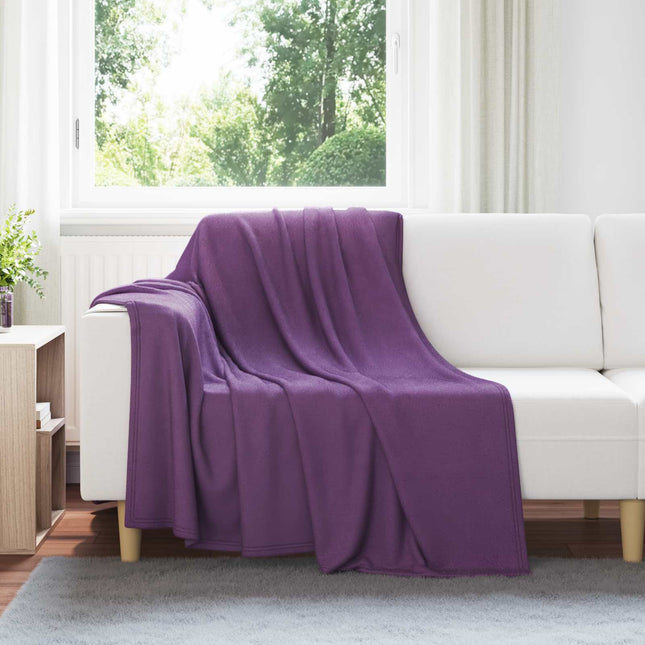 Kastetæpper 24 stk. Lilla 200 x 150 cm 10.08 kg Fleece