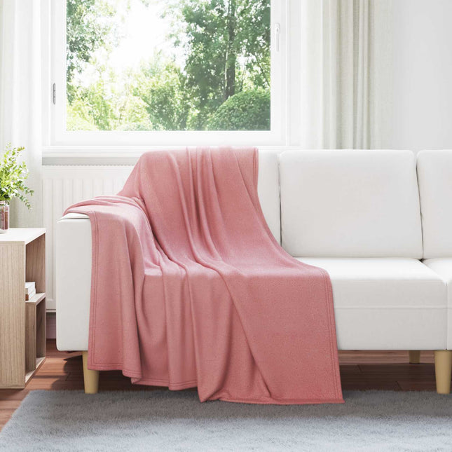 Kastetæpper 24 stk. Lyserød 170 x 130 cm 7.43 kg Fleece