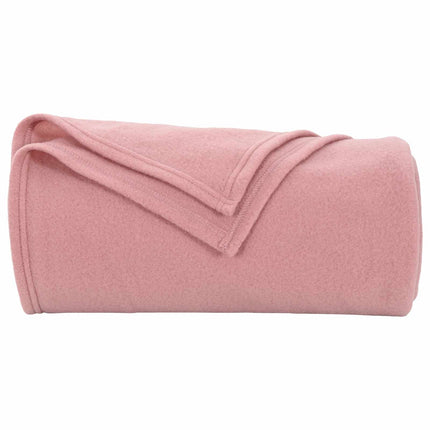 Kastetæpper 24 pcs Lyserød 170 x 130 cm Fleece