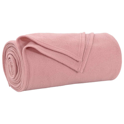 Kastetæpper 24 pcs Lyserød 270 x 240 cm Fleece