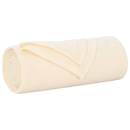 Throw tæppe Creme 350 x 270 cm Fleece