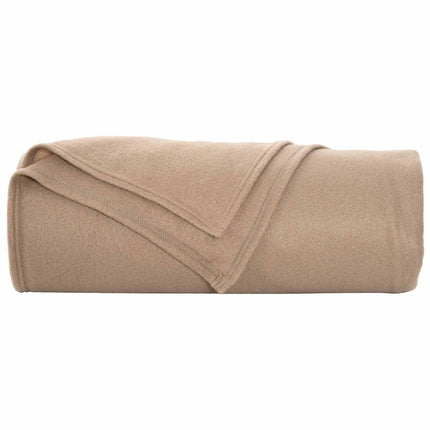 Throw tæppe Camel 210 x 140 cm Fleece