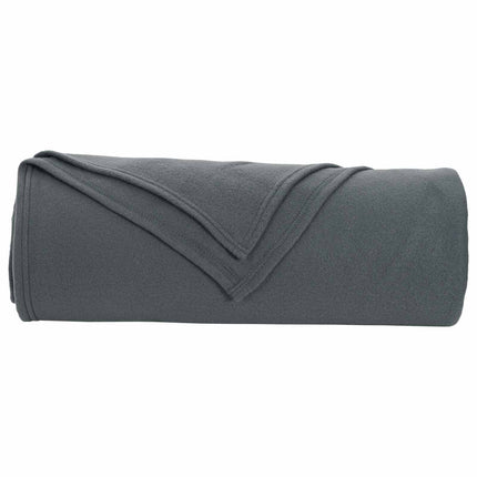 Throw tæppe Mørkegrå 210 x 140 cm Fleece
