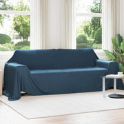 Kastetæpper 6 pcs Mørkeblå 350 x 270 cm Fleece