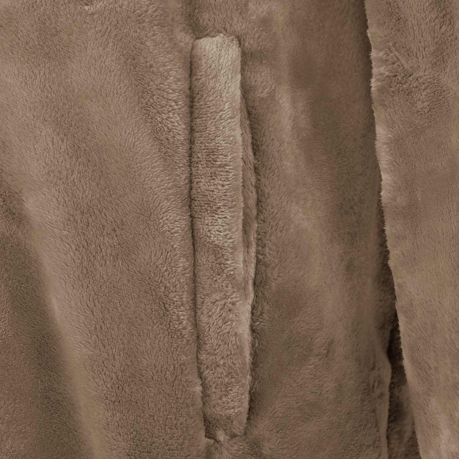 Tæppe-hoodie Camel l Flannel