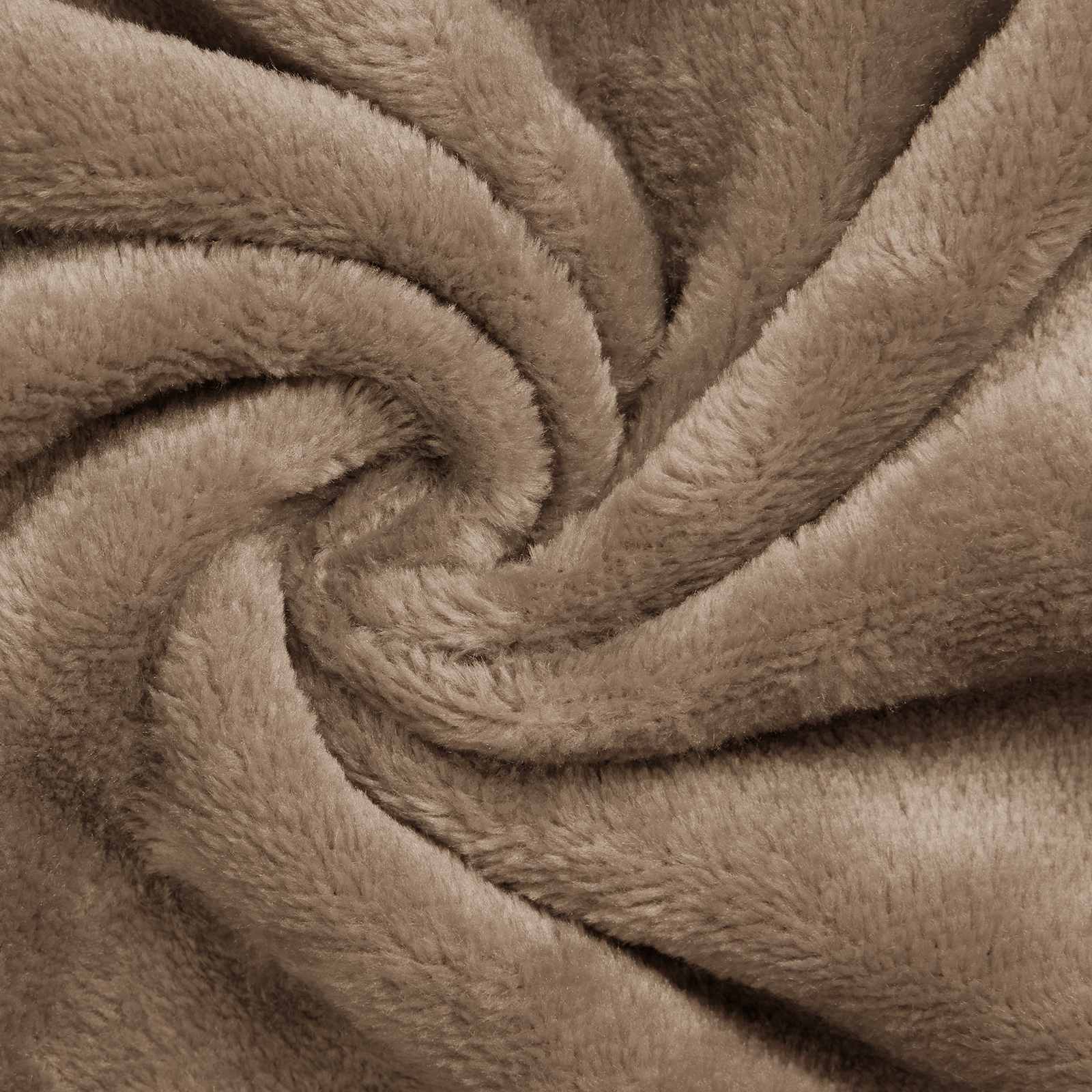 Tæppe-hoodie Camel l Flannel
