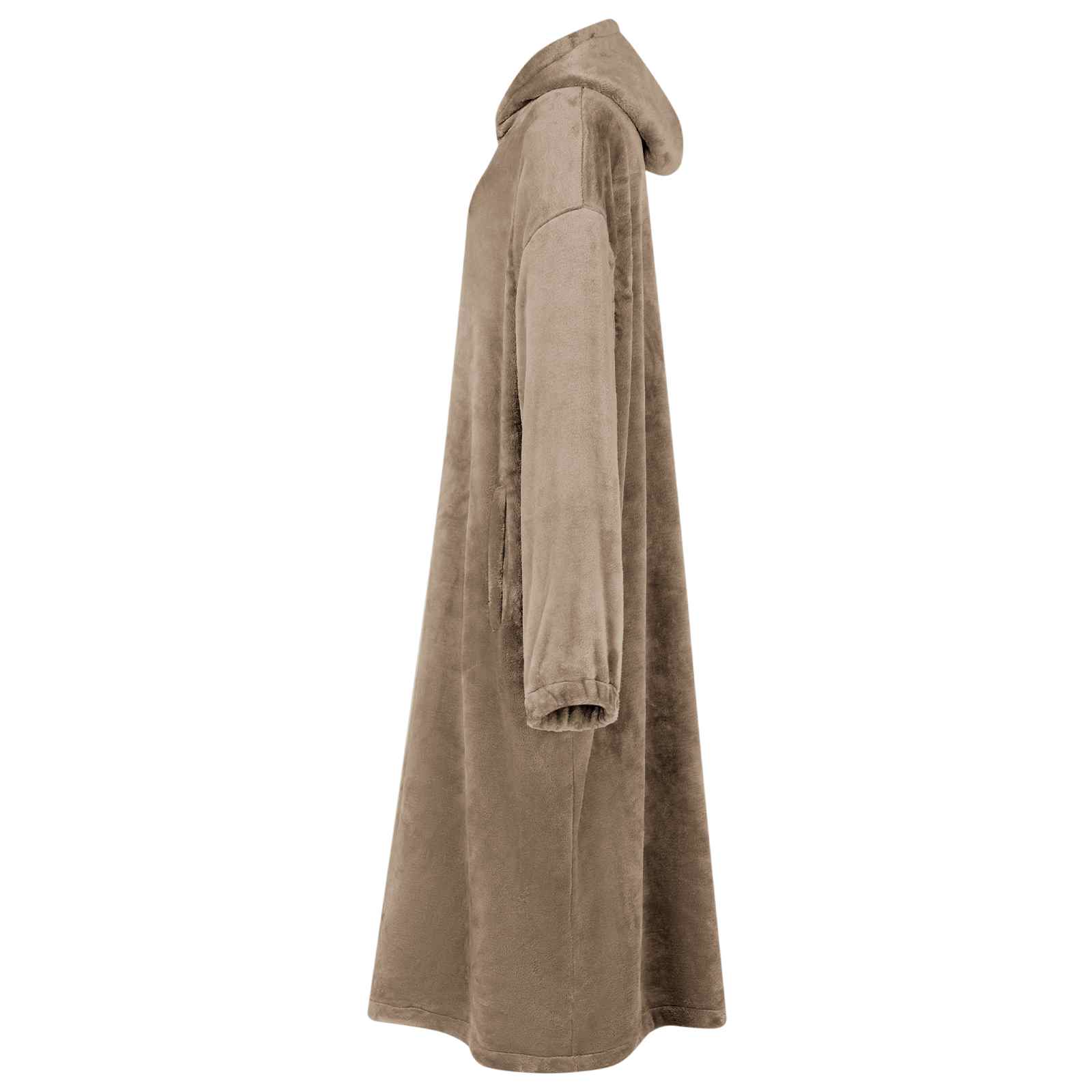 Tæppe-hoodie Camel l Flannel
