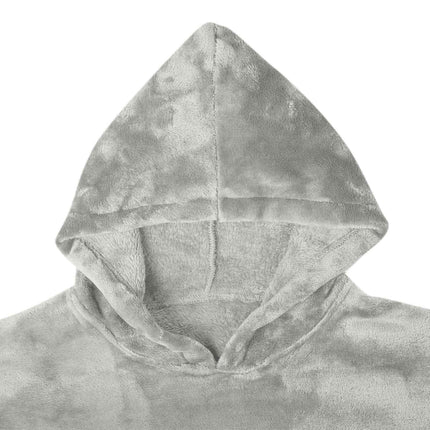 Tæppe-hoodie Grå s Flannel