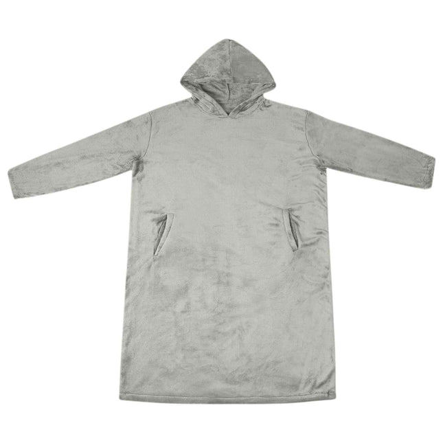Tæppe-hoodie Grå s Flannel
