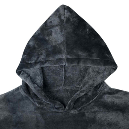 Tæppe-hoodie Mørkeblå s Flannel