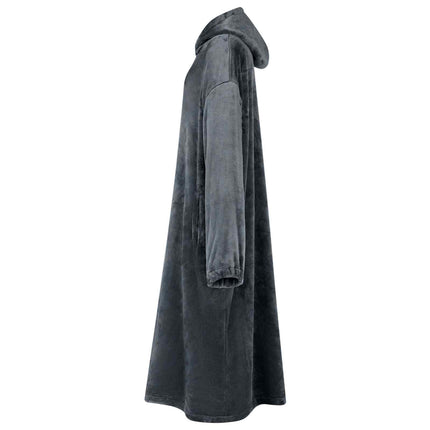 Tæppe-hoodie Mørkeblå s Flannel