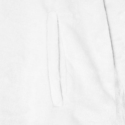 Tæppe-hoodie Hvid s Flannel