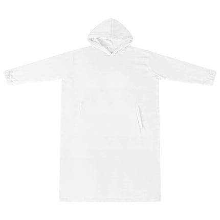 Tæppe-hoodie Hvid s Flannel