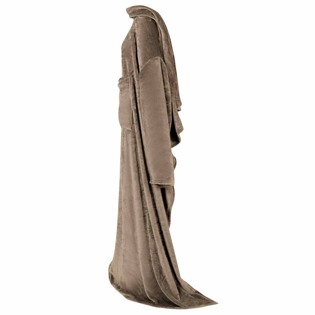 Tæppe-hoodie Camel F Flannel