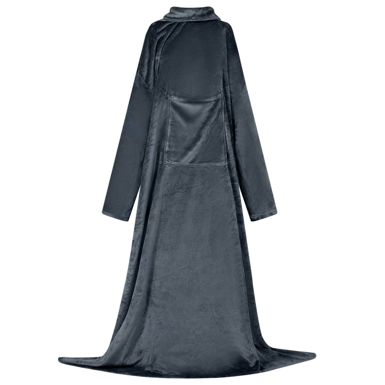 Tæppe-hoodie Mørkeblå F Flannel