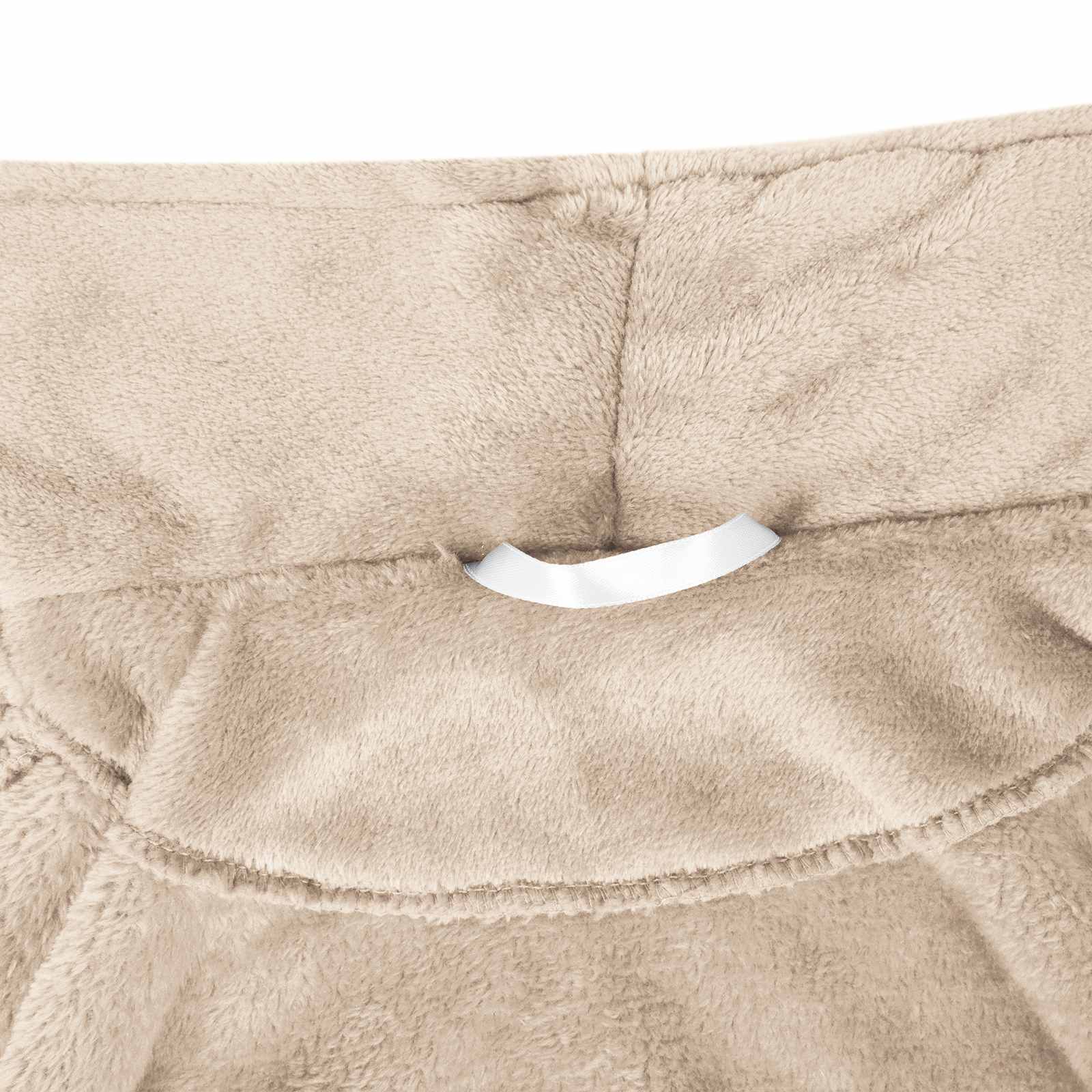 Badekåbe uden hætte Beige xxl Flannel
