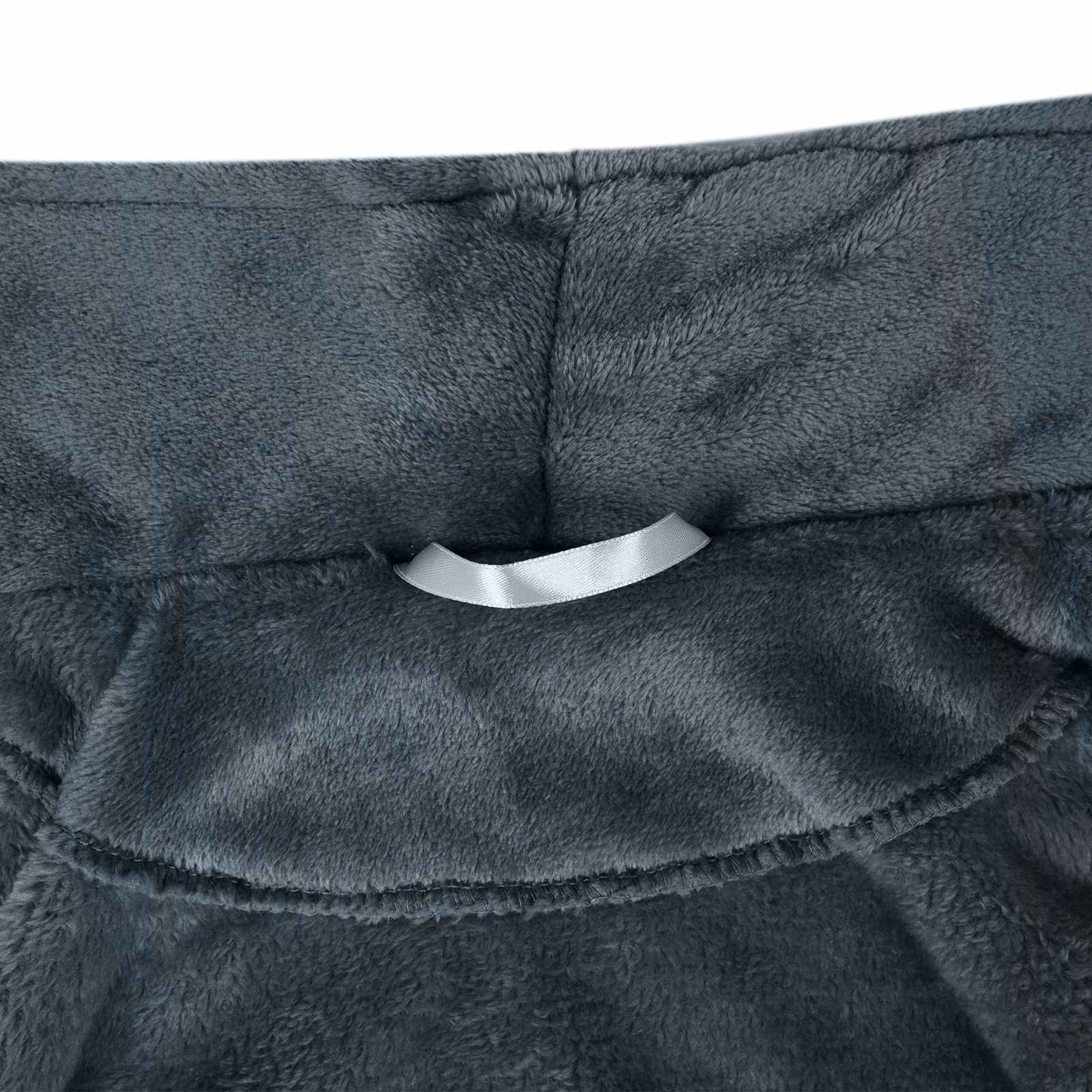 Badekåbe uden hætte Mørkeblå xxl Flannel