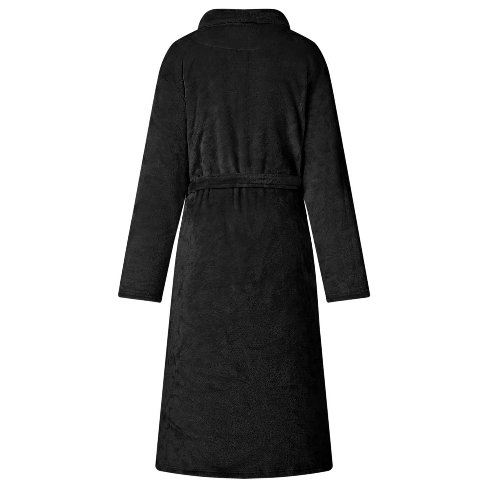 Badekåbe uden hætte Sort xxxl Flannel