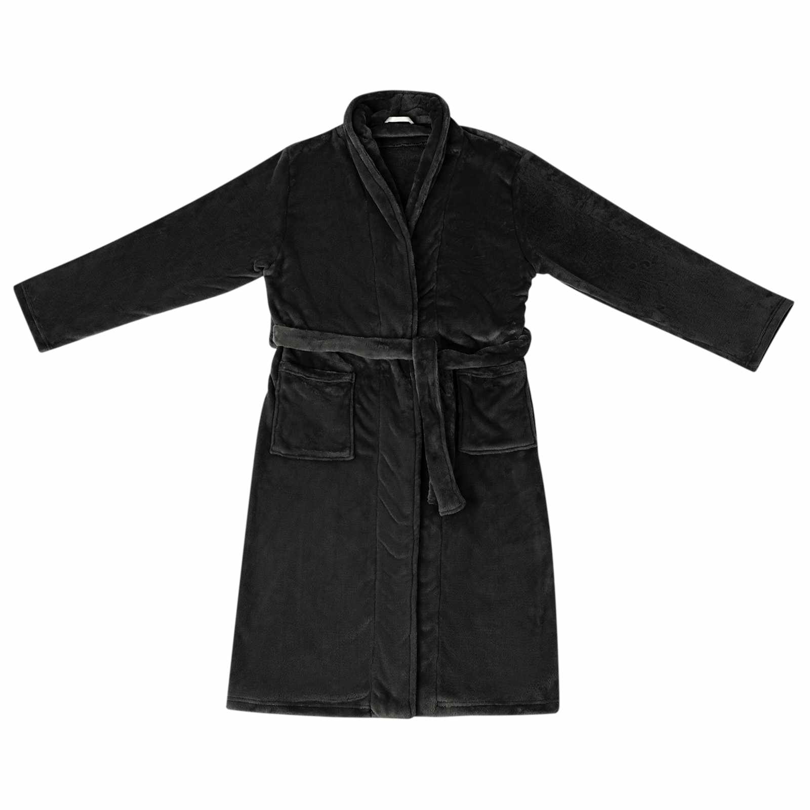 Badekåbe uden hætte Sort xxxl Flannel