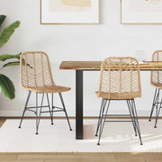 Spisestuestol 2 pcs Naturfarvet 44 x 47 x 85 cm Rattan og Jern