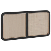 Hovedgærde med hovedgærde Sort 120 x 55 x 3 cm Rattan