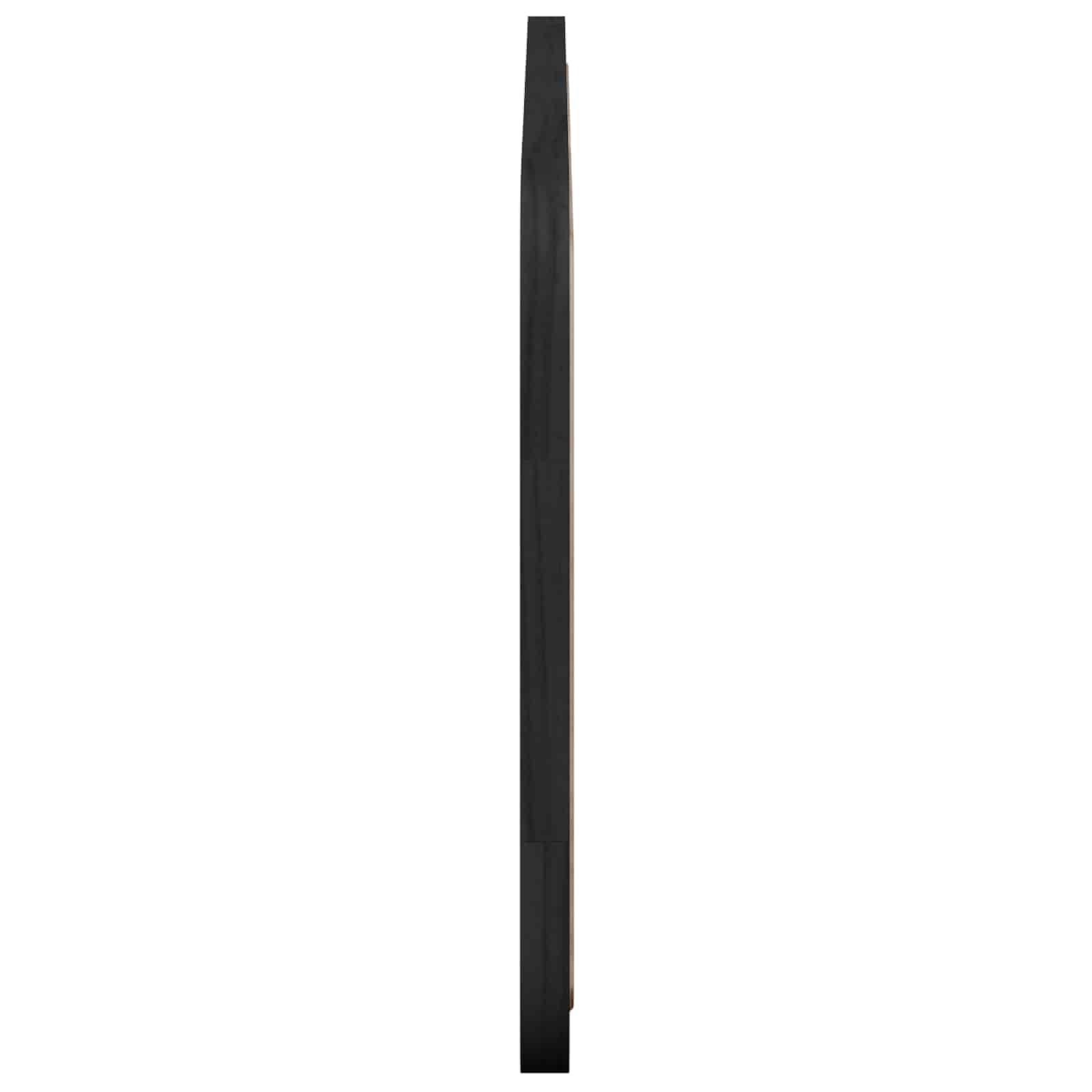 Hovedgærde med hovedgærde Sort 120 x 55 x 3 cm Rattan