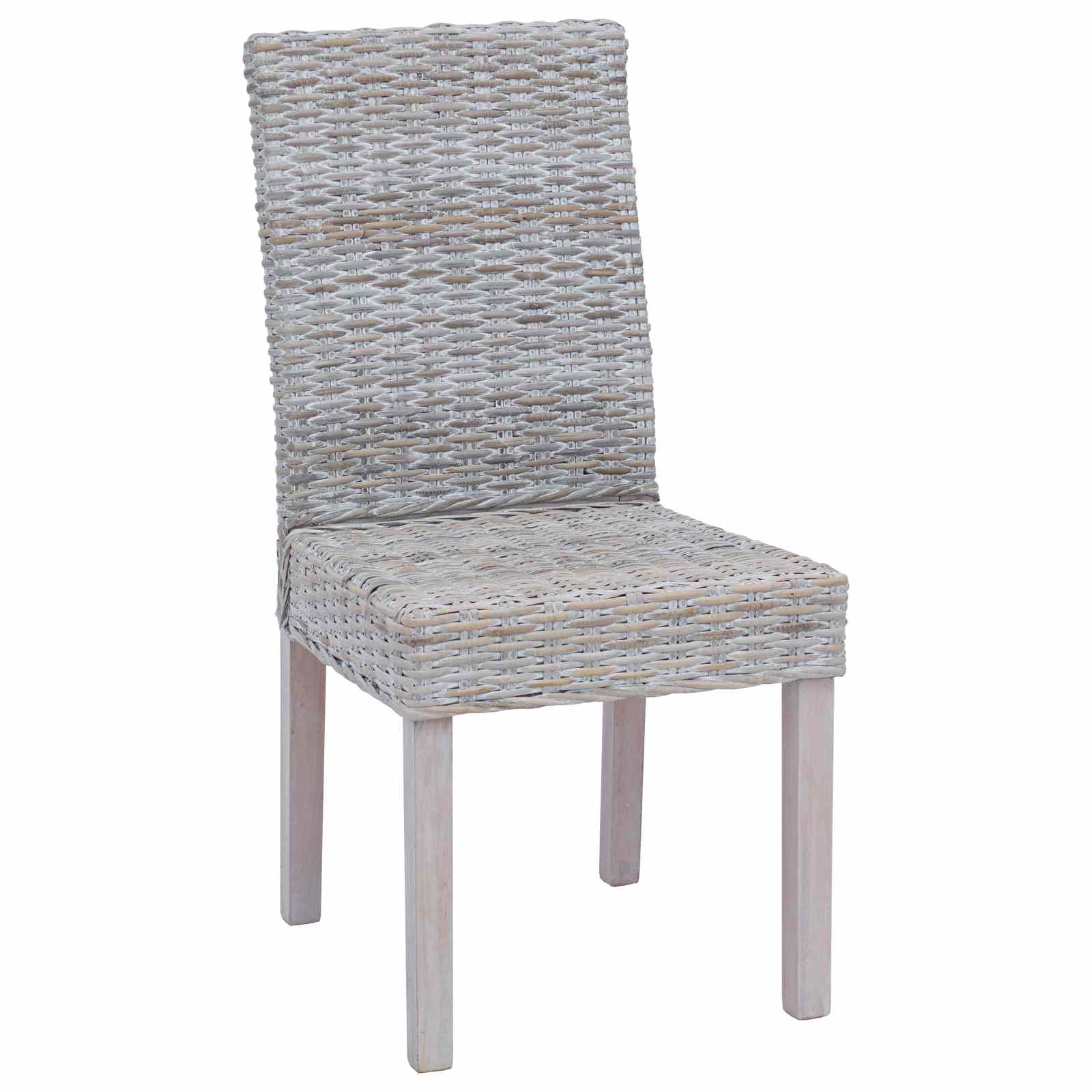 Spisestuestol 2 pcs Hvidvask 45 x 54 x 93 cm Massiv Mahogni