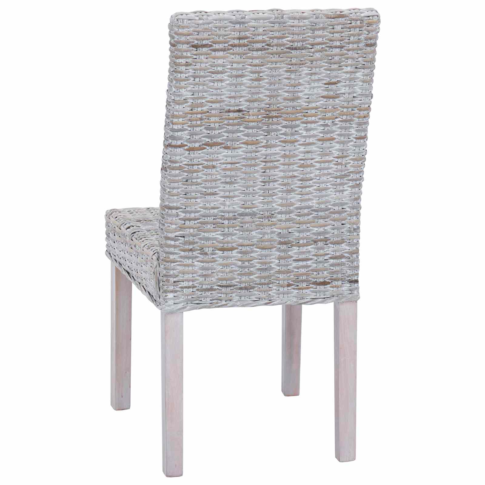 Spisestuestol 2 pcs Hvidvask 45 x 54 x 93 cm Massiv Mahogni