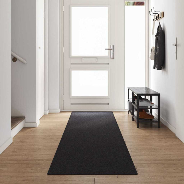 Tæppe Runner Antracit 80 x 500 cm 100% Polypropylen