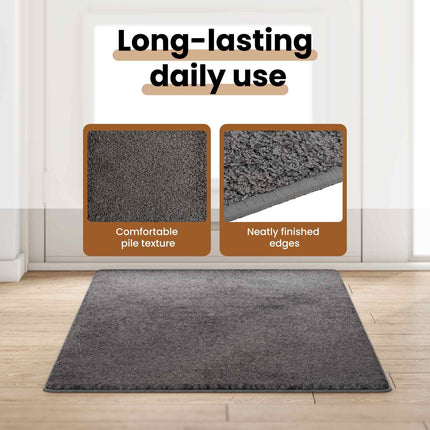 Tæppe Runner Grå 80 x 200 cm 100% Polypropylen Tuft