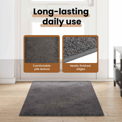 Tæppe Runner Grå 80 x 250 cm 100% Polypropylen Tuft