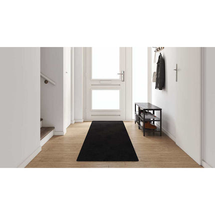 Tæppe Runner Sort 80 x 400 cm 100% Polypropylen Tuft
