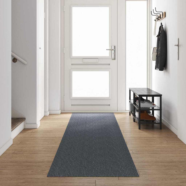 Tæppe Runner Grå 80 x 500 cm Stof