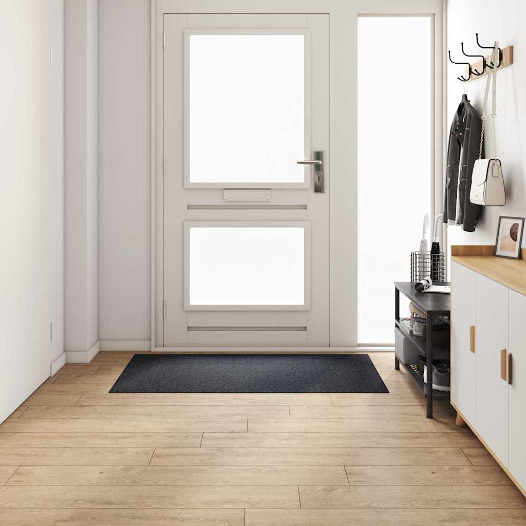 Tæppe Runner Antracit 80 x 150 cm Stof