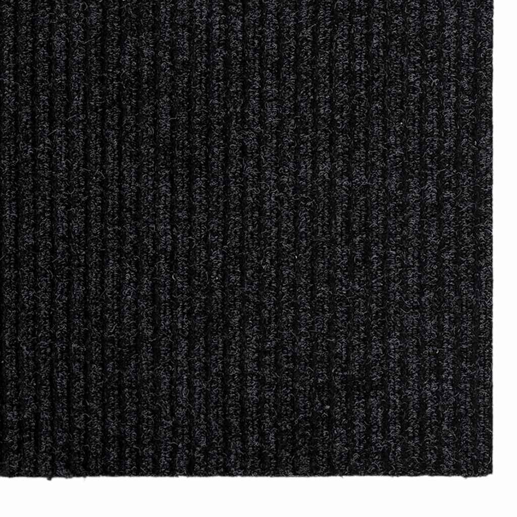 Tæppe Runner Antracit 80 x 400 cm Stof