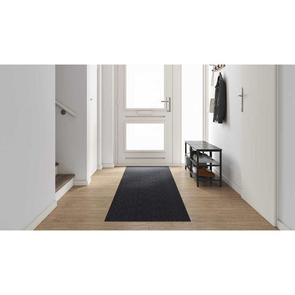Tæppe Runner Antracit 80 x 400 cm Stof