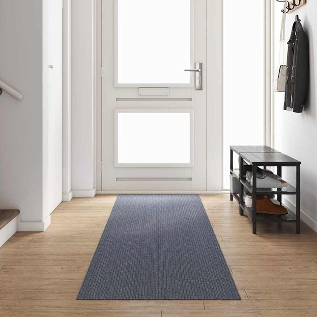 Tæppe Runner Lysegrå 80 x 400 cm Stof
