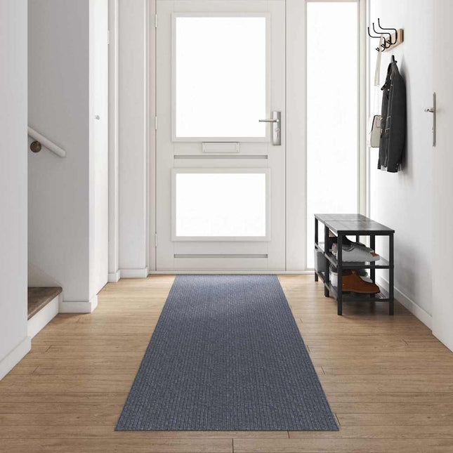 Tæppe Runner Lysegrå 80 x 500 cm Stof