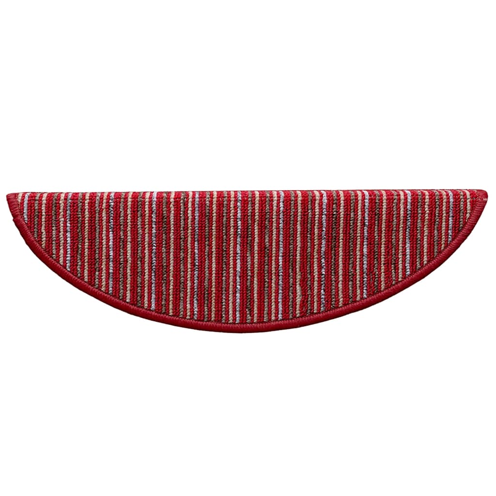 Selvklæbende Trappemåtter 15 pcs Rød 56 x 17 x 3 cm
