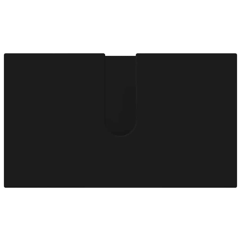 Badeværelsesmøbel sæt 3 pcs Sort Konstrueret træ & Metal