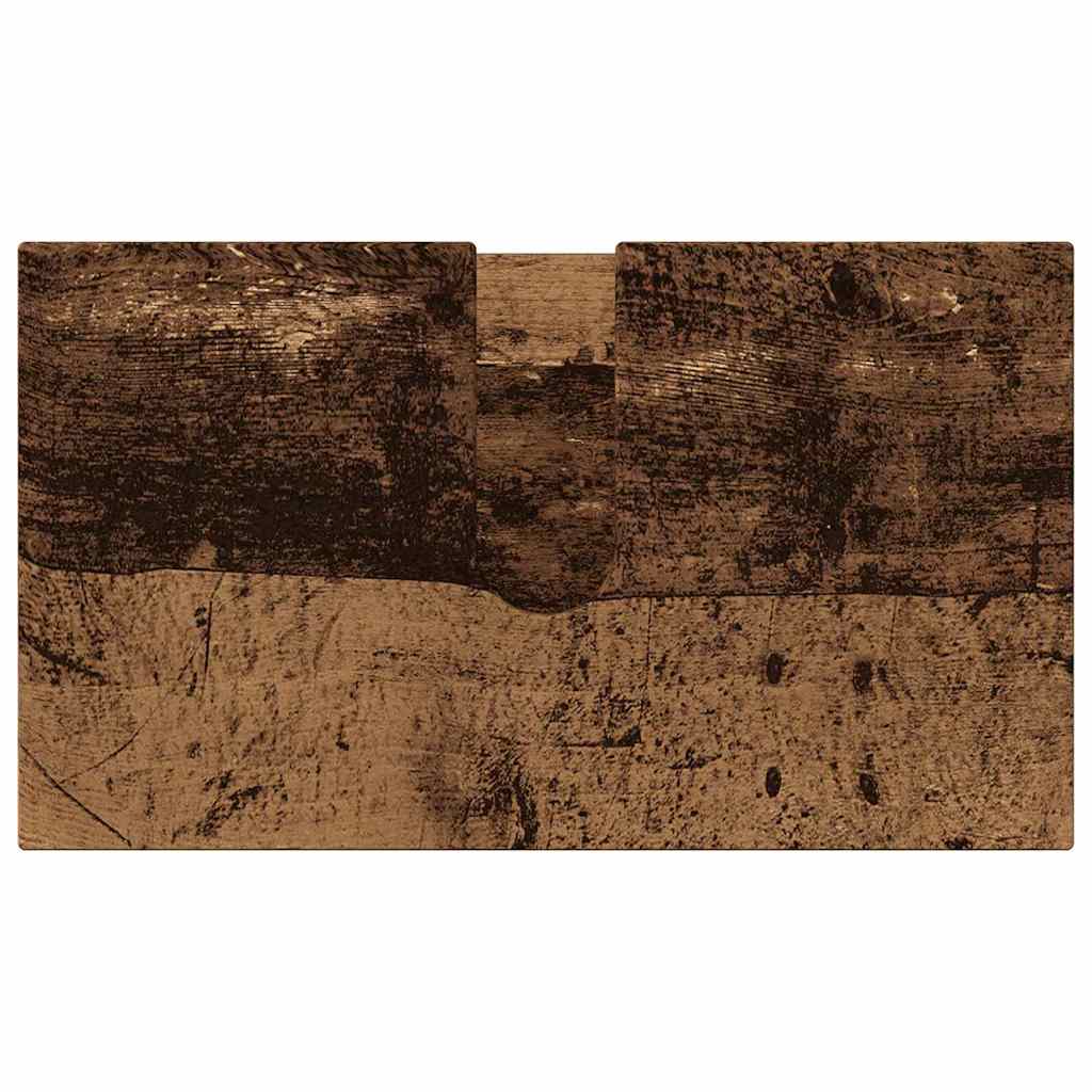 Badeværelsesmøbel sæt 3 pcs Gammelt træ Konstrueret træ & Metal