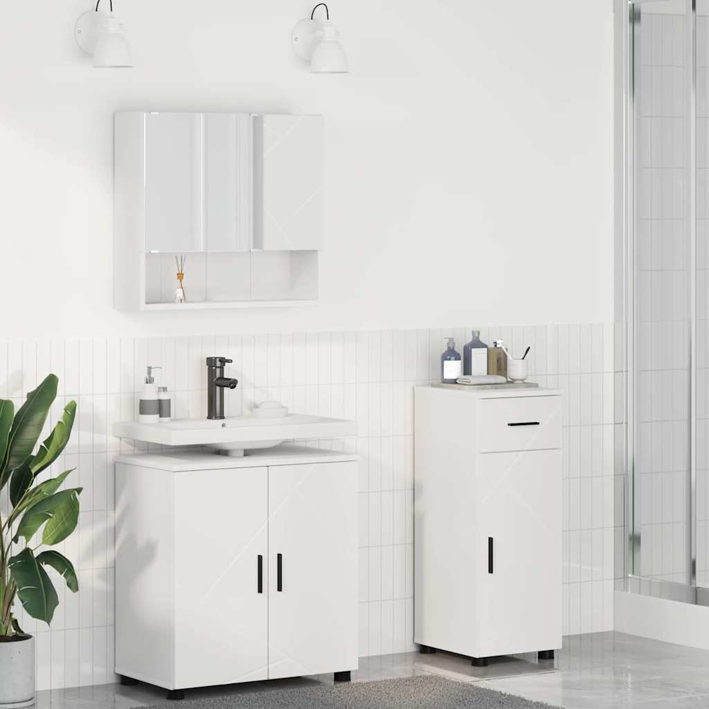 Badevrelsesmbel st 3 stk. Hvid 61 x 35 x 64 cm