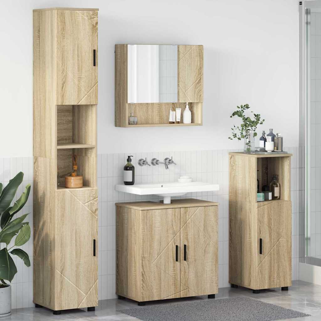 Badevrelsesmbel st 4 stk. Sonoma eg 61 x 35 x 64 cm
